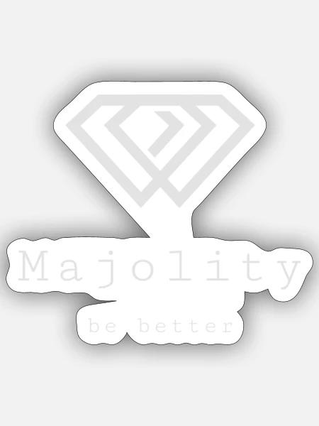  - Sticker size S (10 x 10 cm) - white matte