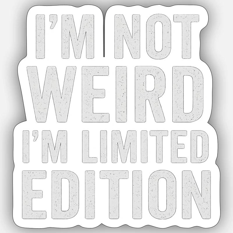 Limited Edition - Kein Fehler, ein Feature - Sticker Größe S (10 x 10 cm) - Mattweiß