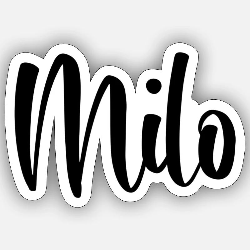 Prénom Milo Sticker taille S (10 x 10 cm)
