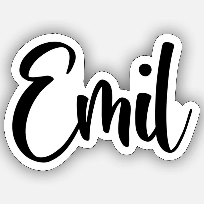 Nom - Emil Sticker taille S (10 x 10 cm)