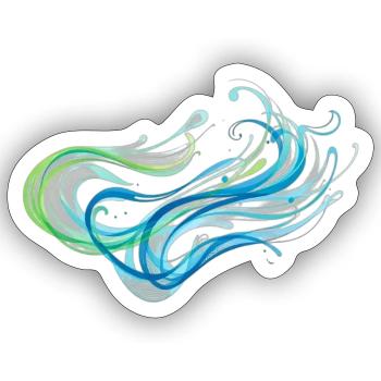 Elemente - Sticker Größe S (10 x 10 cm) - Mattweiß - Vorne