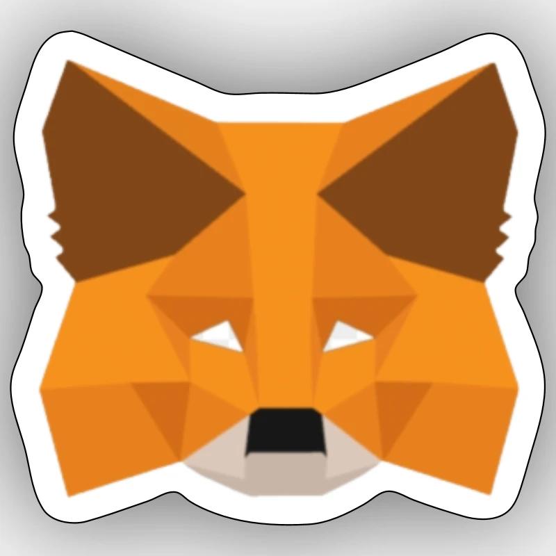 Foxy - Sticker size S (10 x 10 cm) - white matte