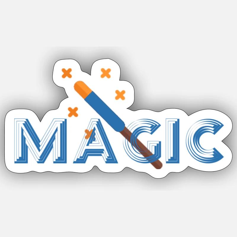 Magic - Sticker size S (10 x 10 cm) - white matte