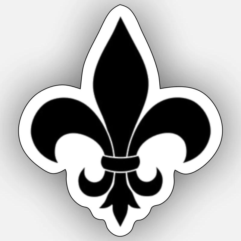 Black Lily Sticker size S (10 x 10 cm)