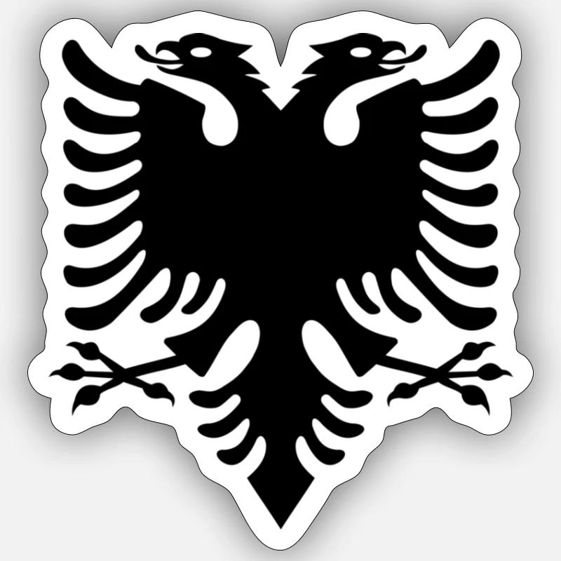 Albanian eagle Sticker size S (10 x 10 cm)