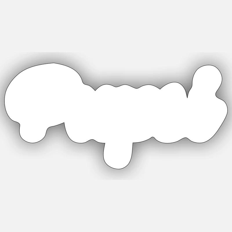 Pupsi w - Sticker Größe S (10 x 10 cm) - Mattweiß