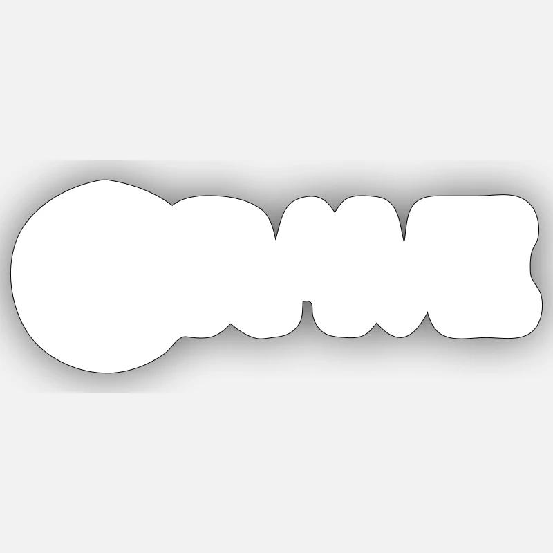 Bitcoin Brave - Sticker Größe S (10 x 10 cm) - Mattweiß
