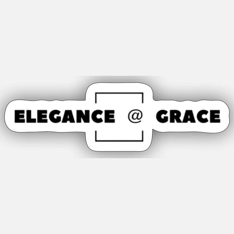 Elegance @ Grace Sticker Größe S (10 x 10 cm)