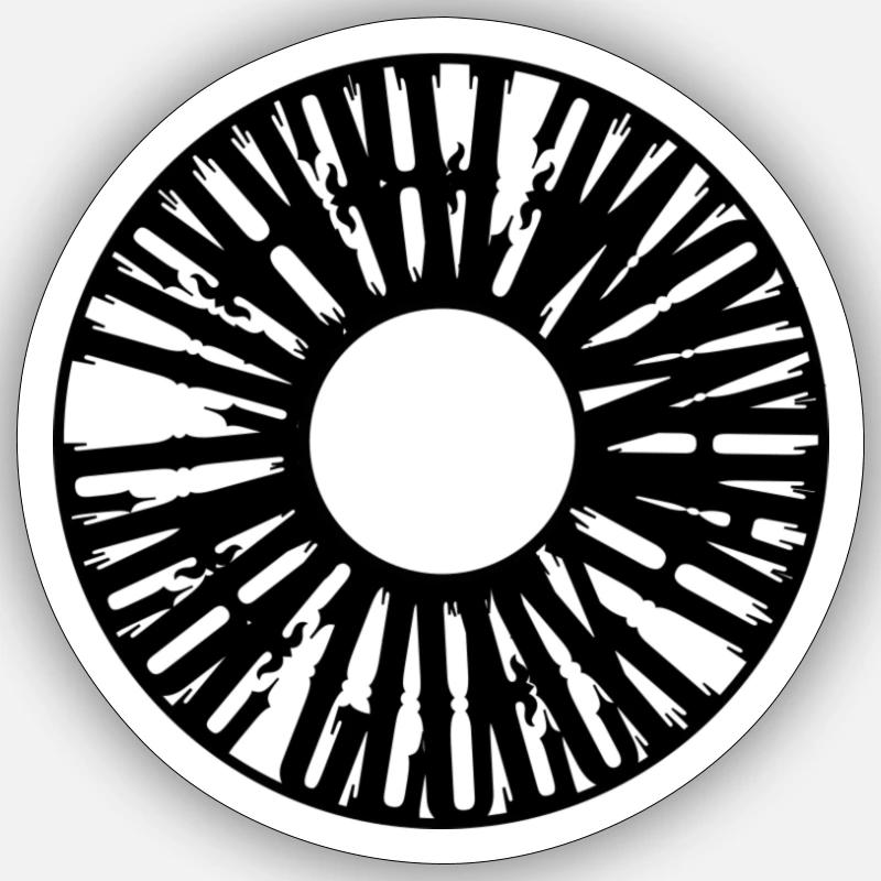 .Freitheit Lieb Glück Harmonie Sticker Größe S (10 x 10 cm)