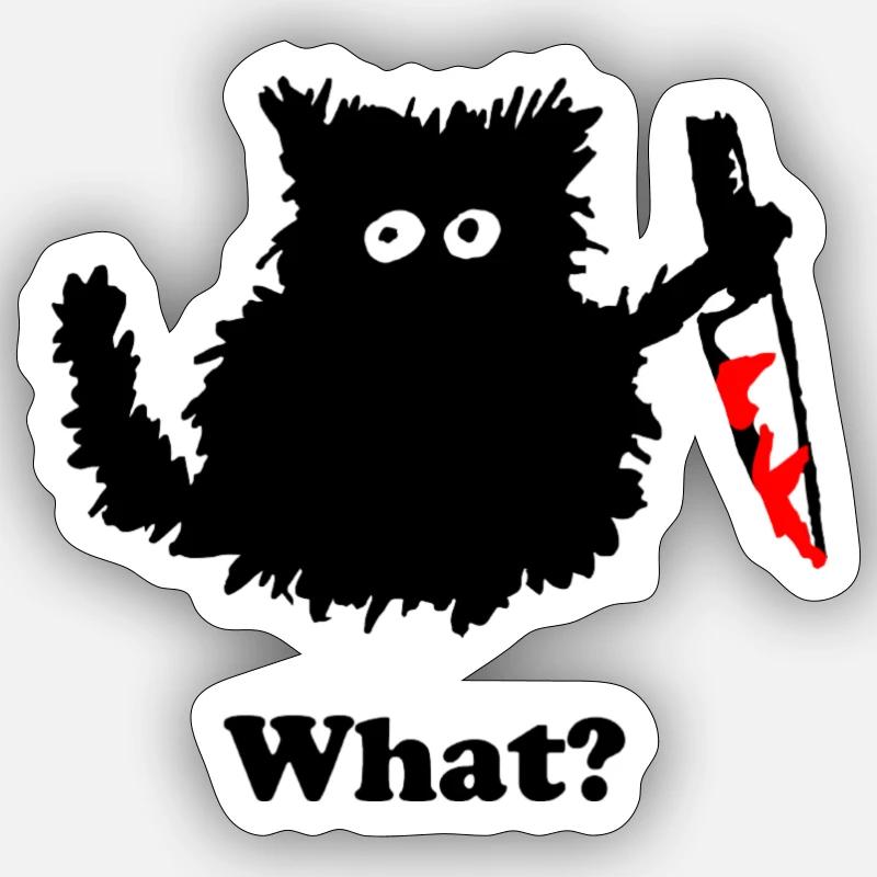 Murder Kitten Sticker Sticker size S (10 x 10 cm)