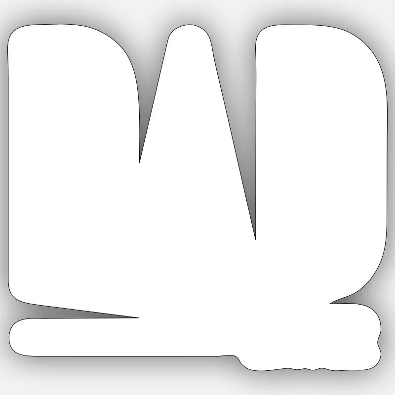 Dad established 22 white Sticker Größe S (10 x 10 cm)