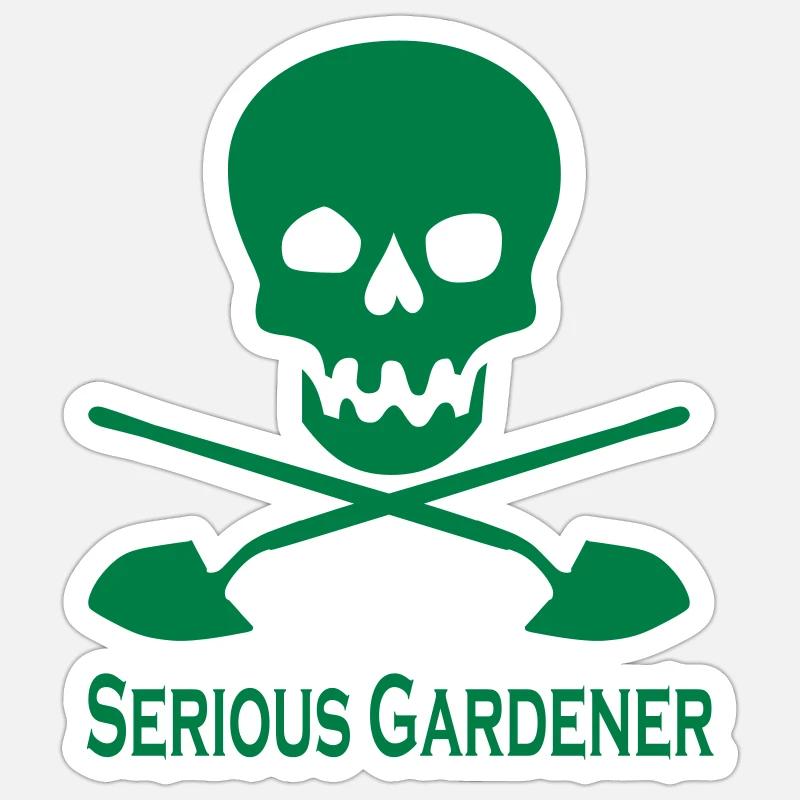 Garten - Sticker Größe S (10 x 10 cm) - Mattweiß
