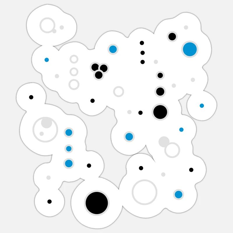 bubbles - Sticker Größe S (10 x 10 cm) - Mattweiß