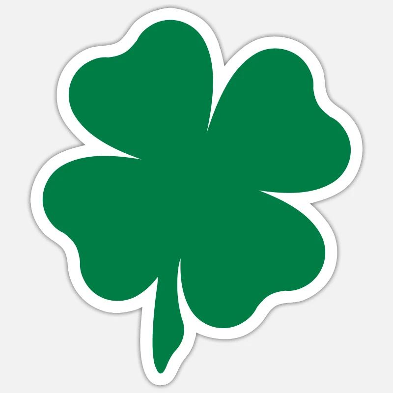 clover - Sticker size S (10 x 10 cm) - white matte