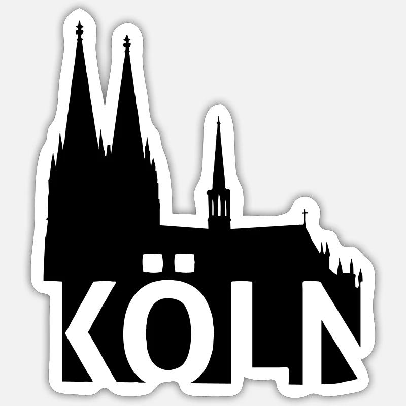 Kölner Dom Sticker size S (10 x 10 cm)