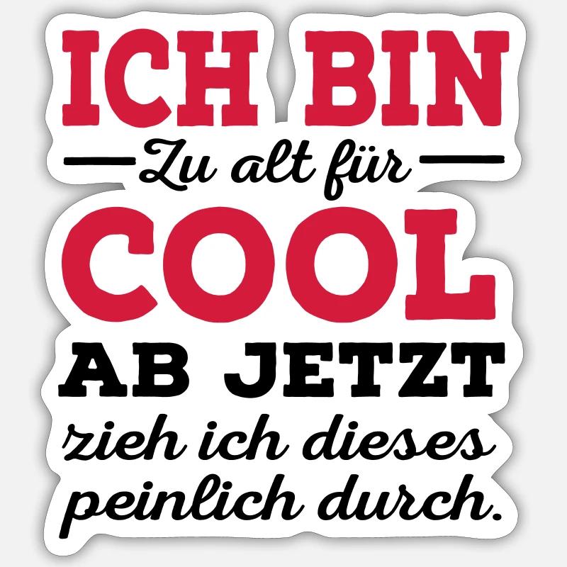 alt Sticker Größe S (10 x 10 cm)