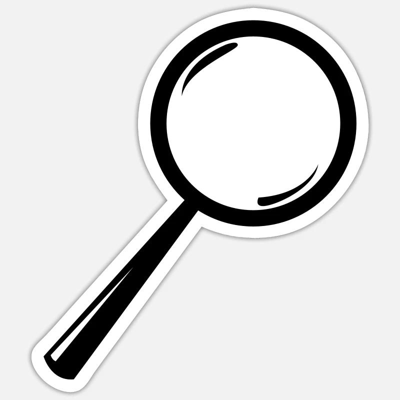 Lupe Sticker Größe S (10 x 10 cm)