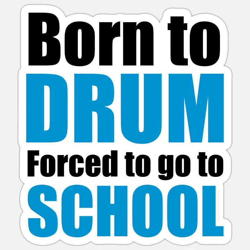 drums Sticker size S (10 x 10 cm)