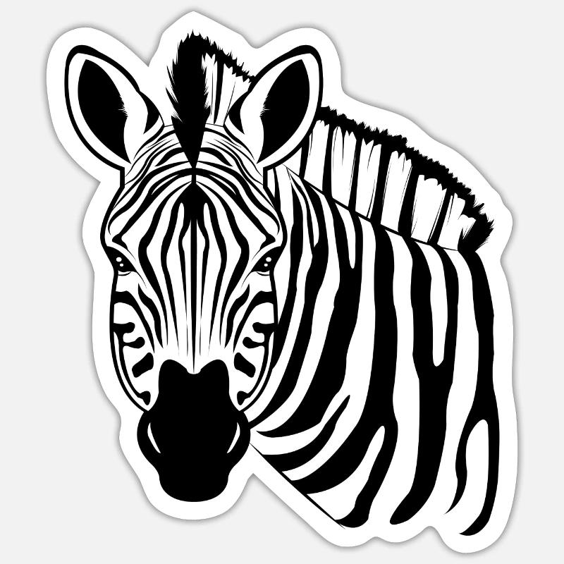 Zebra Sticker size S (10 x 10 cm)