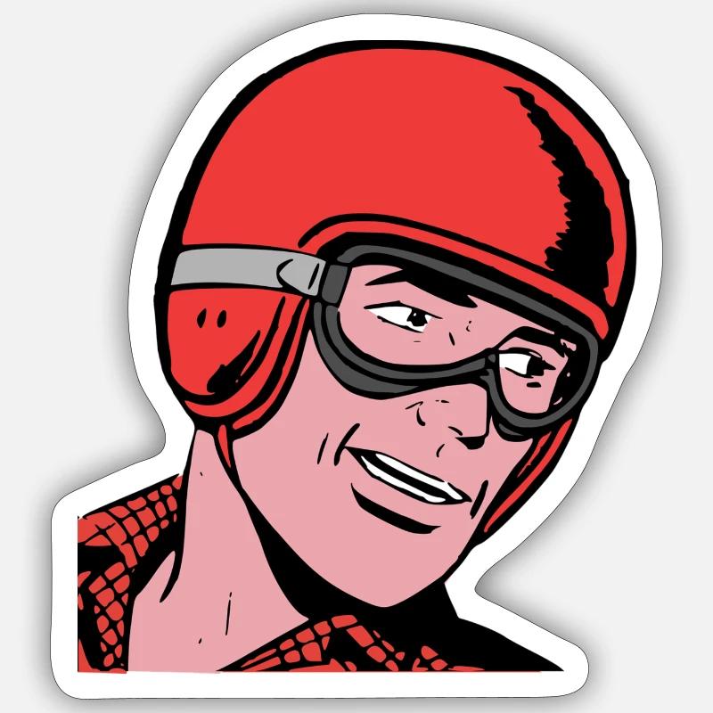 driver - Sticker size S (10 x 10 cm) - white matte