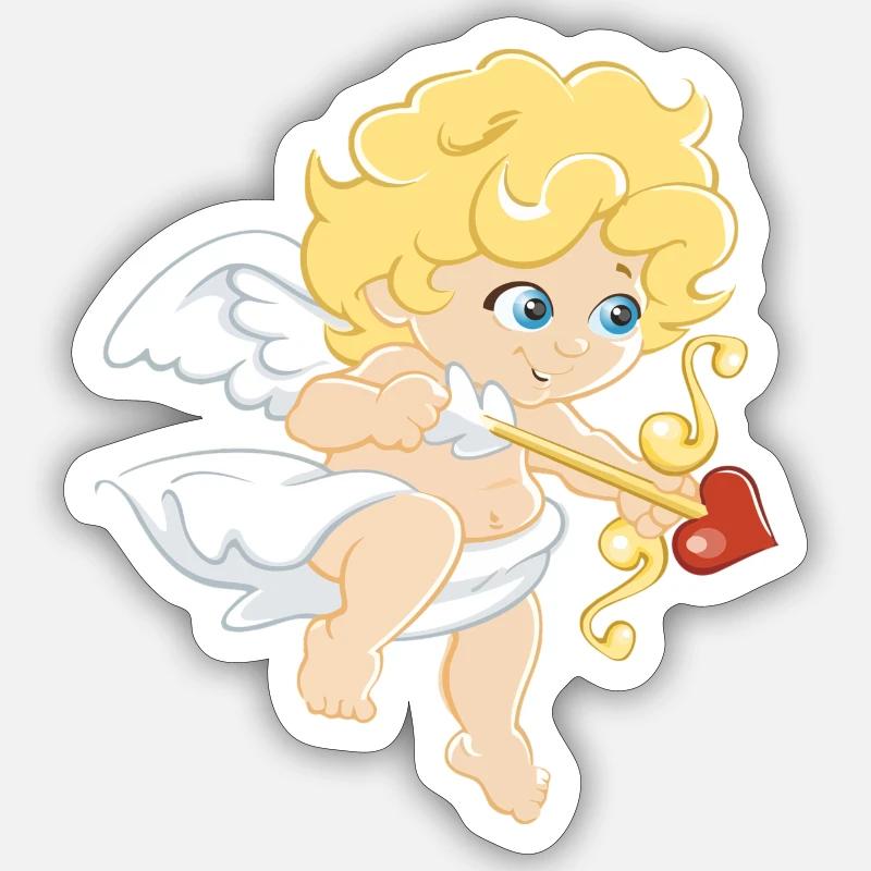 Cupidon Sticker taille S (10 x 10 cm)