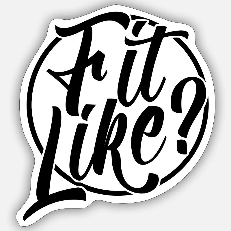 Fit comme? Dialecte dorique Sticker taille S (10 x 10 cm)