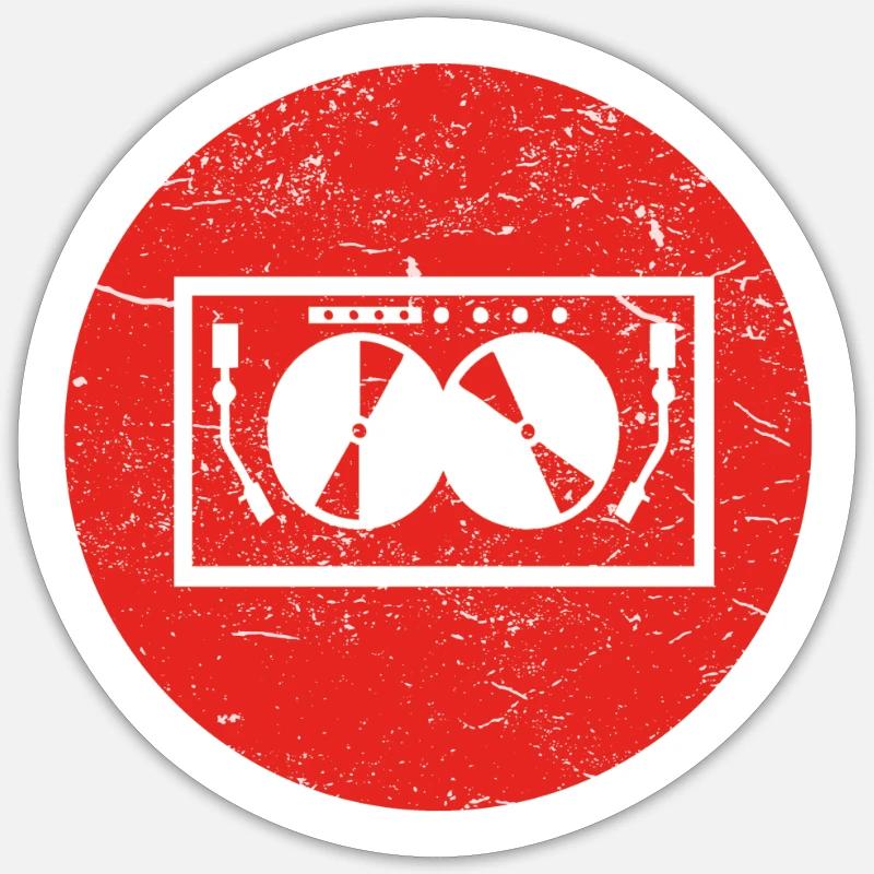 Regalo TECHNO DJ ELECTRO Sticker formato S (10 x 10 cm)