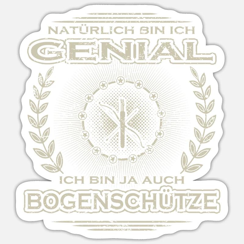 Gift Awesome bowman bow shooting bow Sticker size S (10 x 10 cm)