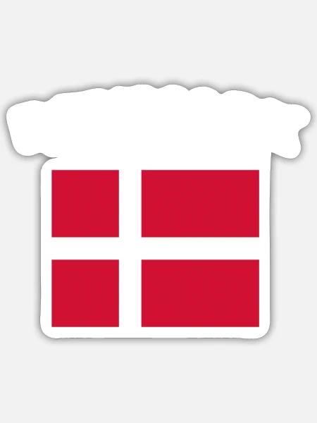 ich liebe home heimat love wurzeln DENMARK - Sticker Größe S (10 x 10 cm) - Mattweiß