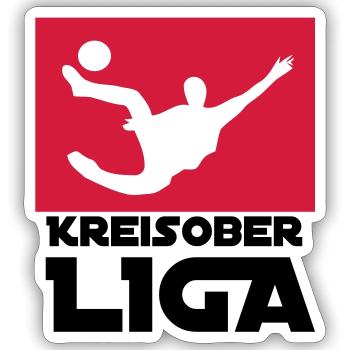 Kreisoberliga - Sticker Größe S (10 x 10 cm) - Mattweiß - Vorne
