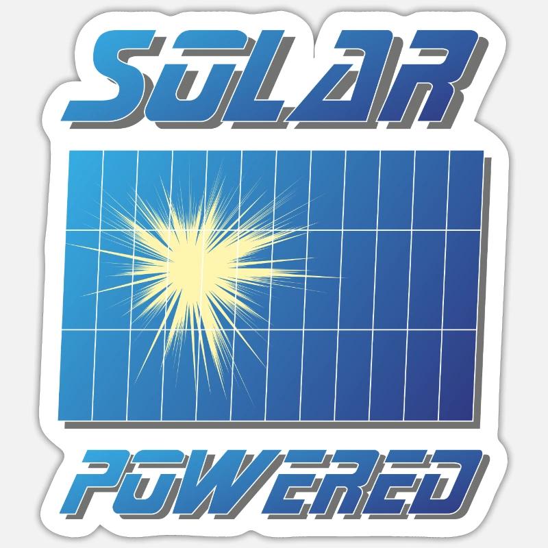 For proud Solar Environmentalists Solar Panel Sticker size S (10 x 10 cm)