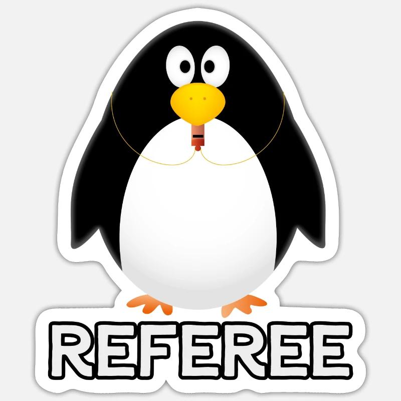 Arbitre - Arbitre - Sticker taille S (10 x 10 cm) - blanc mat