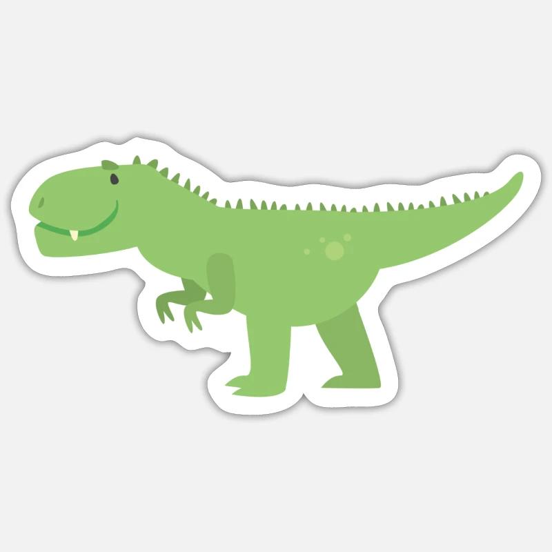 dinosaur - Sticker size S (10 x 10 cm) - white matte
