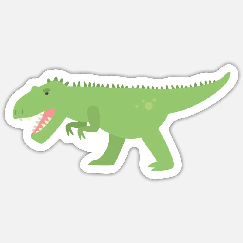 dinosaur - Sticker size S (10 x 10 cm) - white matte