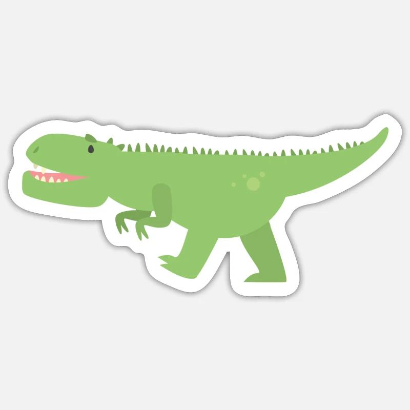 dino - Sticker size S (10 x 10 cm) - white matte