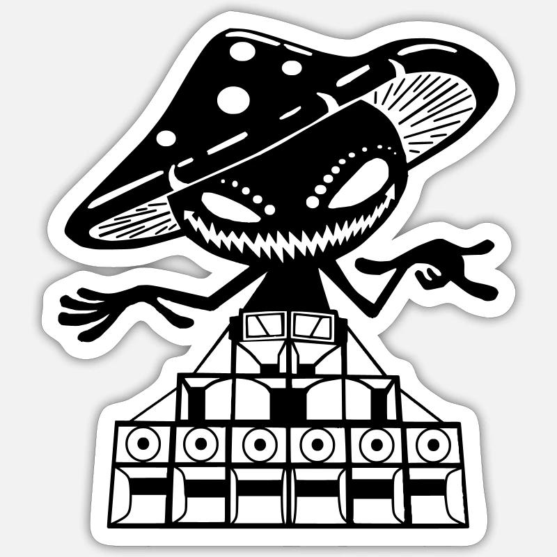 psylosoundsystem small Sticker Größe S (10 x 10 cm)