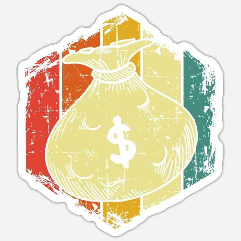 Geld Geldgeschenk - Sticker Größe S (10 x 10 cm) - Mattweiß