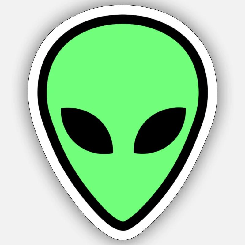 alien face 3 Sticker size S (10 x 10 cm)