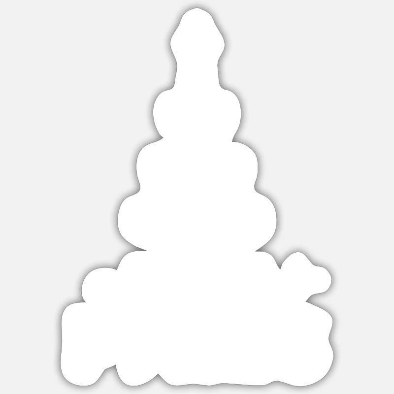 Paris - Sticker taille S (10 x 10 cm) - blanc mat