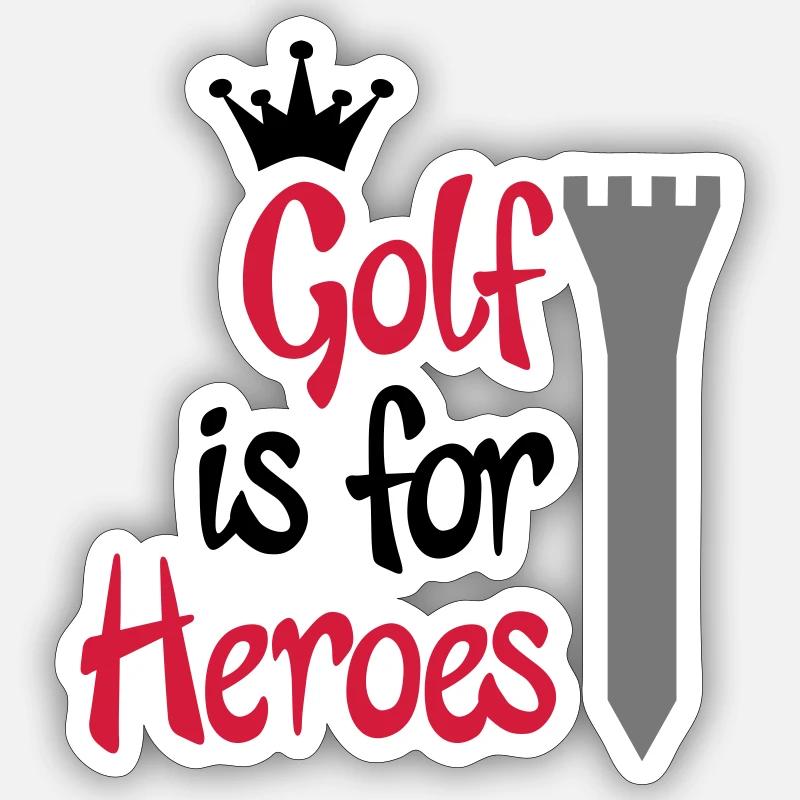 golf - Sticker size S (10 x 10 cm) - white matte