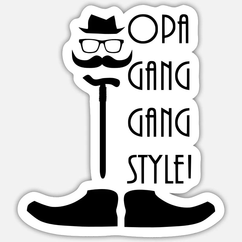 opa transition nam Sticker size S (10 x 10 cm)