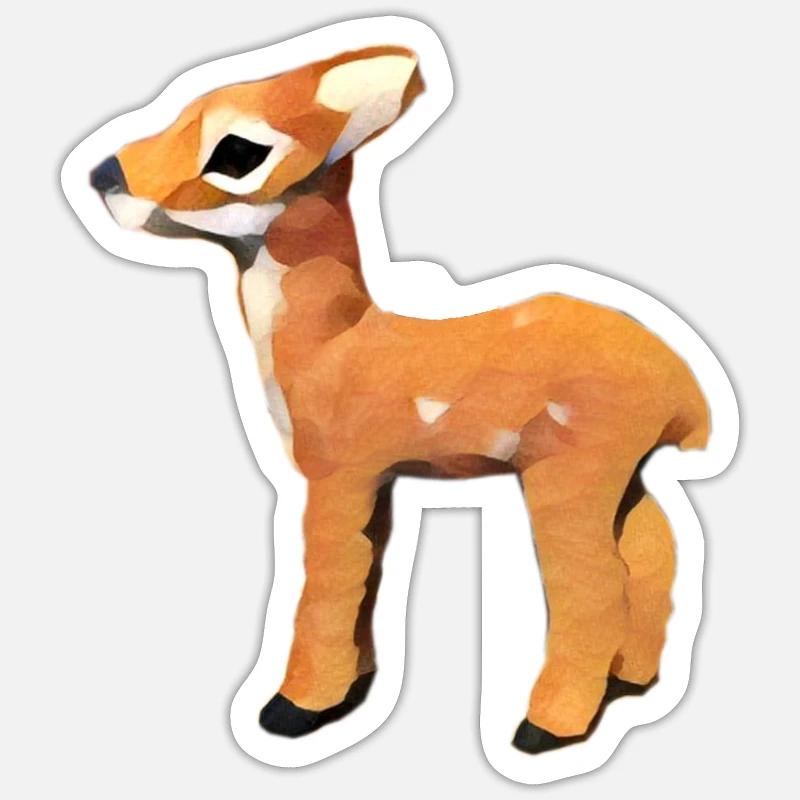 Fawn design Sticker size S (10 x 10 cm)