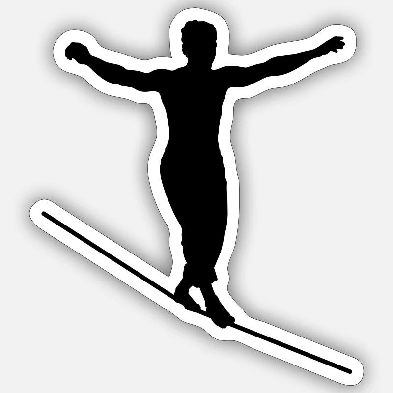 highliner - Sticker size S (10 x 10 cm) - white matte