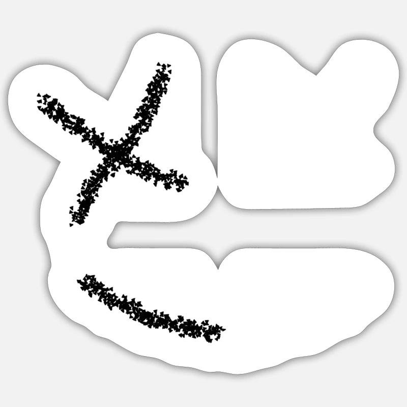 Weihnachts Marshmallow Sticker Größe S (10 x 10 cm)