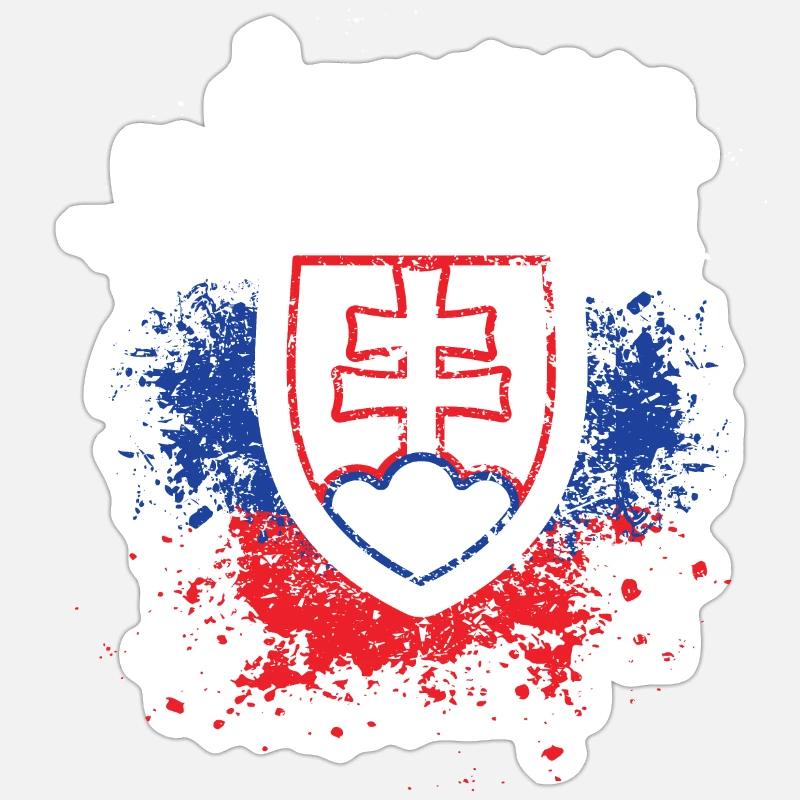 Slovenia EU - Sticker size S (10 x 10 cm) - white matte