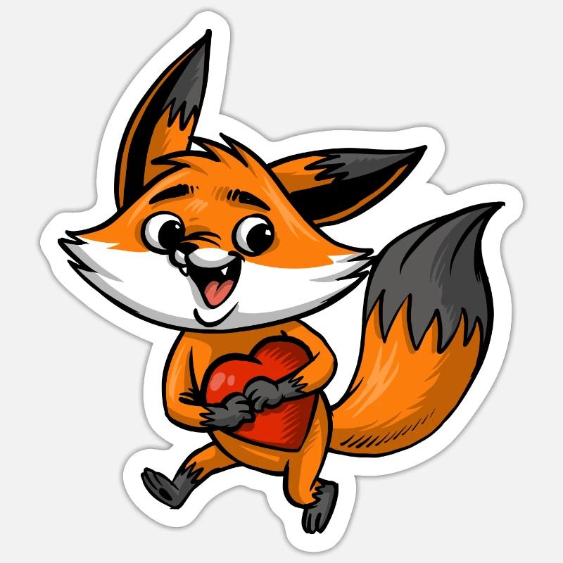 comique - Sticker taille S (10 x 10 cm) - blanc mat