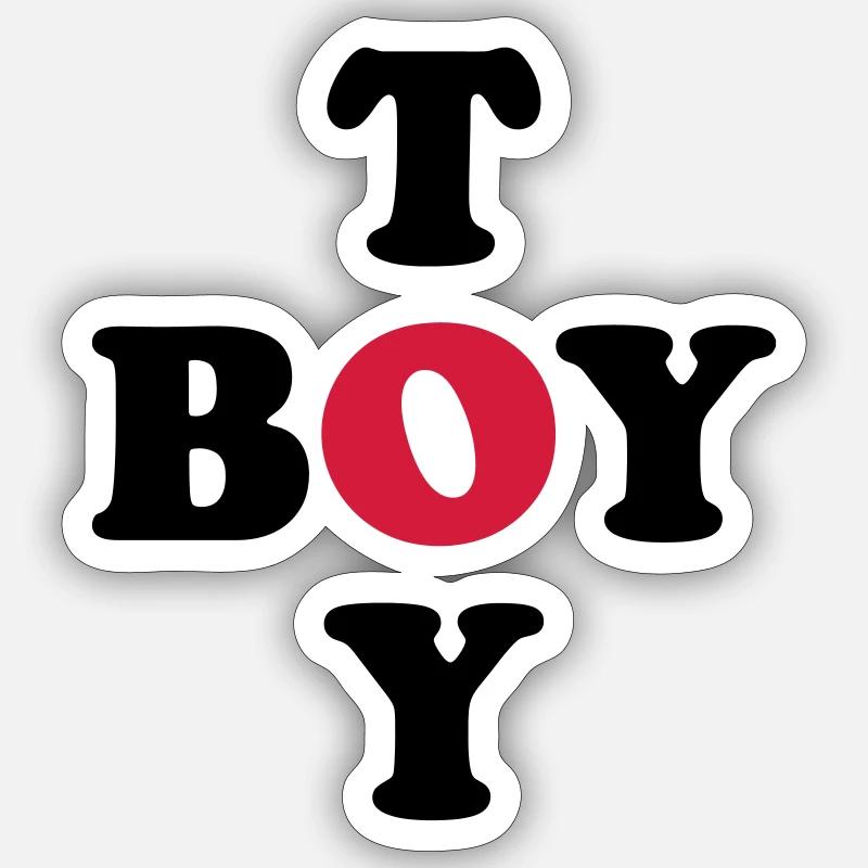 Toy Boy - Sticker taille S (10 x 10 cm) - blanc mat