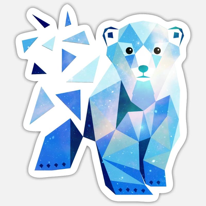 Icebear - Sticker size S (10 x 10 cm) - white matte