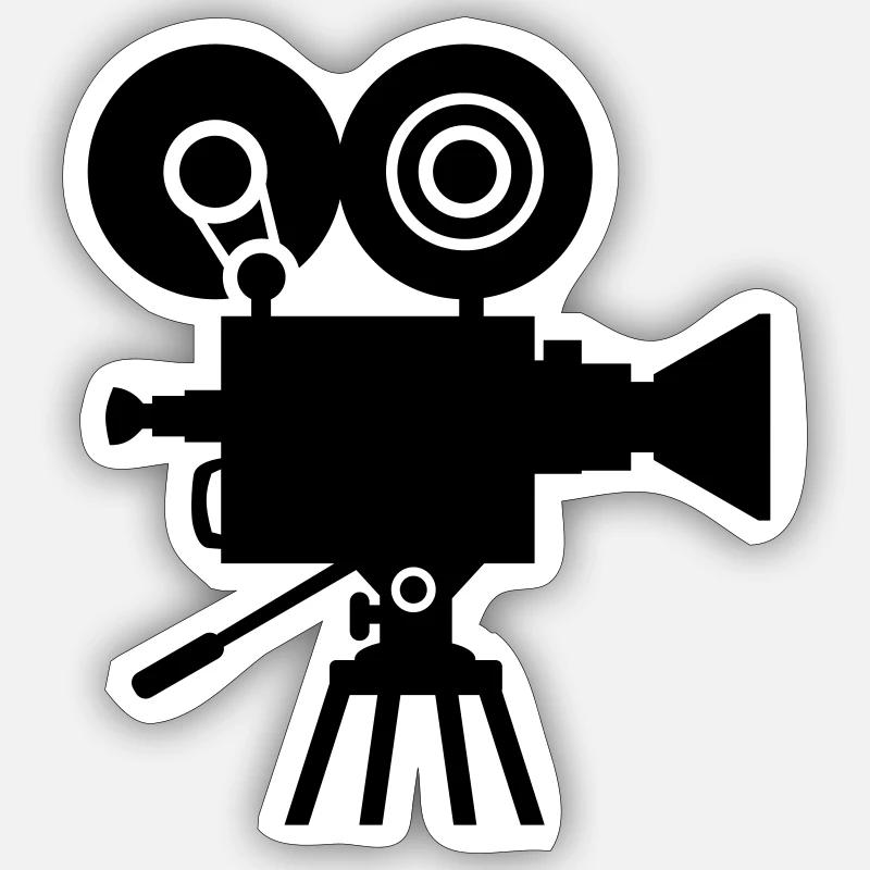 Camera - Sticker size S (10 x 10 cm) - white matte