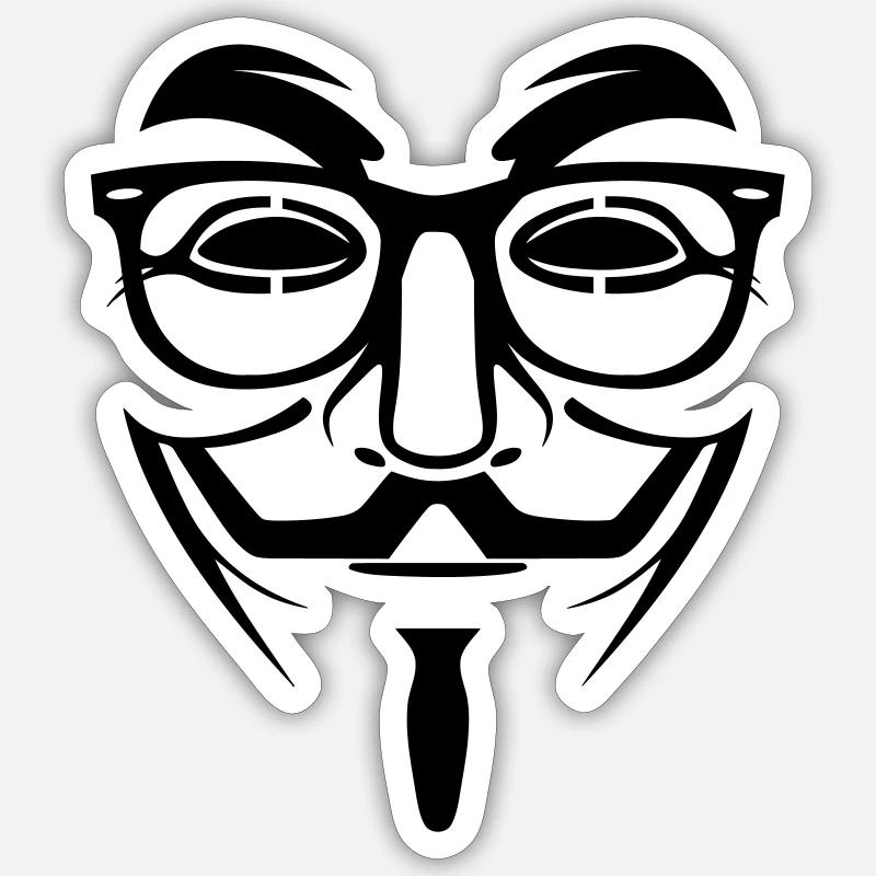 Geek Anonymous Sticker Größe S (10 x 10 cm)